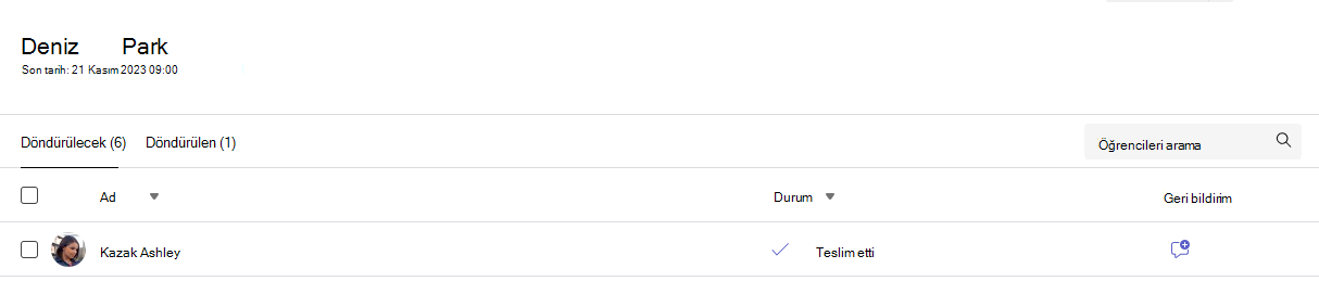 Ev ödevinin ekran görüntüsü.
