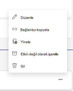 Atanan kişinin etkin değil olarak işaretlenmesini gösteren ekran görüntüsü.