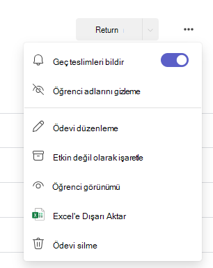 seçenekler iletişim kutusu