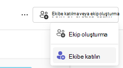 ekibe katılma