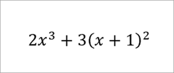 Denklem: 2x üzeri 3. artı 3 (x+1) kare
