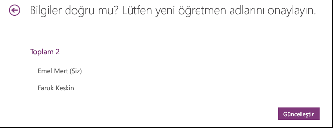 Sınıf Not Defterinize erişimi olan yardımcı öğretmenleri gözden geçirin.