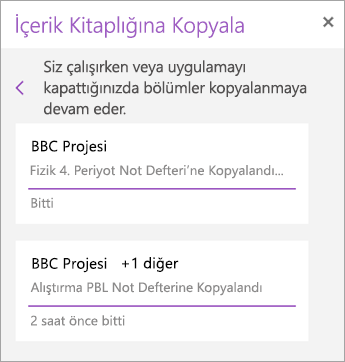 Dağıtılmış bölümleri görüntüleyin.