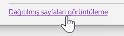 Sayfaları dağıt düğmesini görüntüleme