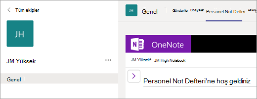 Personel Not Defteri sekmesi