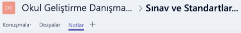 Sekmeler