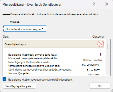 Uyumluluk Denetleyicisi'ni gösteren ekran görüntüsü.