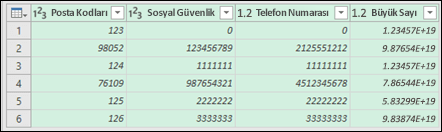 Power QueryPower Query - Data after converting to text