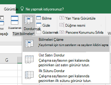 Bölmeleri Çözme