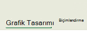 Microsoft 365, Office 2024 ve Office 2021'deki grafikler için bağlamsal sekmelerOffice 2021.