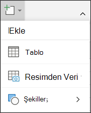 Resim menüsünden veri ekleme