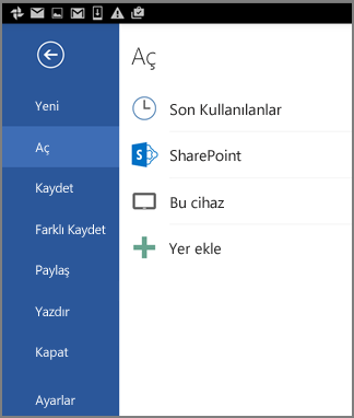 Dosya aç