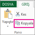 Pano grubunda Kopyala komutu