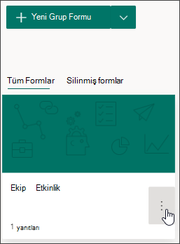 Grup formları için diğer ayarlar