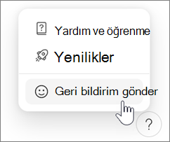 Microsoft Loop'ta geri bildirimde bulunma