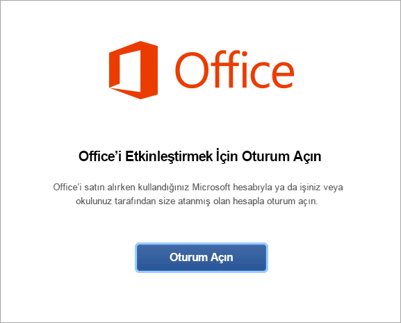 Select Sign In to activate Office for MacOffice Mac