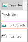 Fotoğrafları seçin