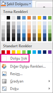 Dolgu Yok'u Seçme
