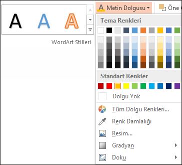 Metin Dolgusu komutu