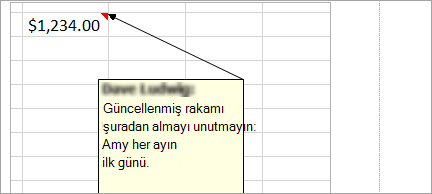 Elektronik tablonuza not ekleme