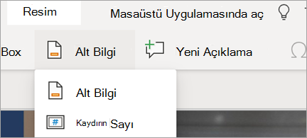 PowerPoint'te Alt Bilgileri ve Slayt numaralarını gösterir