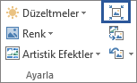 Resimleri Sıkıştır simgesinin etiketsiz görünümü
