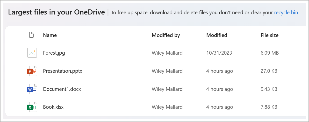 İş veya okul için OneDrive depolama alanınızı yönetme ekran görüntüsü seven.png
