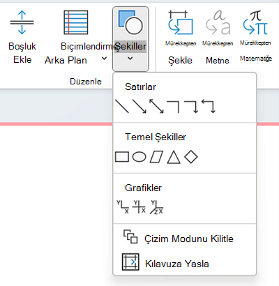 Şekil çizmek için şekil kitaplığını kullanma