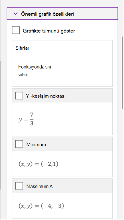 Windows 10 için OneNote’ta matematik denklemleri yazın
