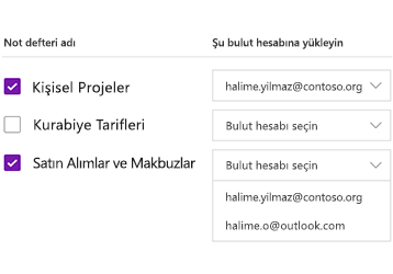 Not defterlerini bulut hesabına yükleme