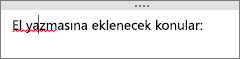 OneNote olası yazım hatalarını otomatik olarak denetler