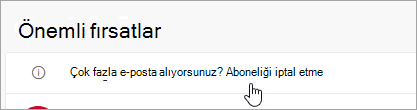 Abonelikten çık düğmesinin ekran görüntüsü