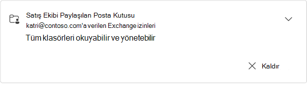 Genişletilmiş satış ekibi paylaşılan posta kutusu kartı