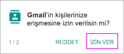Kişilere izin ver