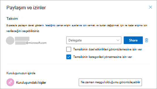Temsilcinin kategorileri yönetmesine izin ver seçeneğinin yanındaki kutuyu işaretleyin