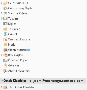 Ortak Klasörler