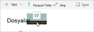 OneDrive'a sürüklenen bir dosyanın ekran görüntüsü