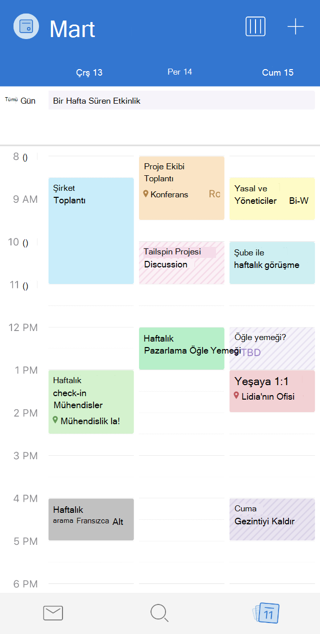 Takvim kategorileri