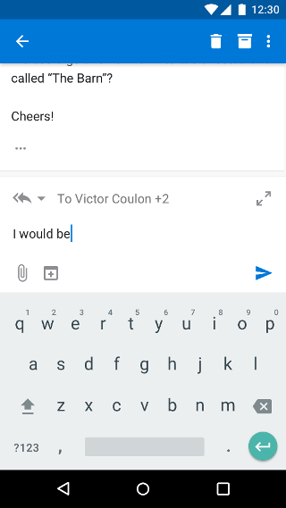 Outlook Mobile'da e-posta oluşturma