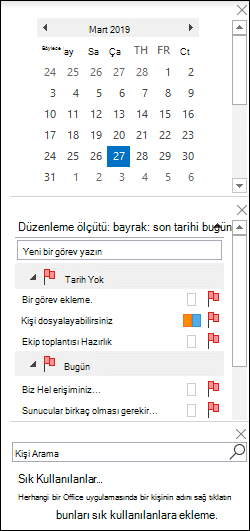To-Do çubuğu düzenleme