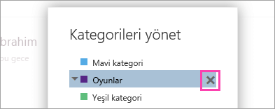 Sil düğmesinin ekran görüntüsü