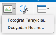 İmza için resim ekleme seçeneklerini gösterir
