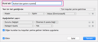 Kurala bir ad verin