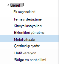 General > Mobile Cihazları