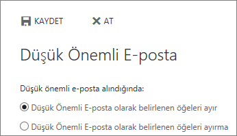 Karışık e-posta seçenekleri