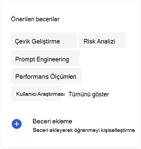 Beceriler ve Viva Learning