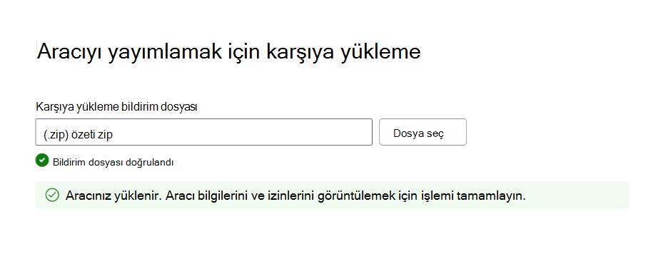 Başarılı bir paket doğrulamasının ayrıntılarını gösteren ekran görüntüsü.