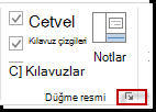 Göster grubundaki iletişim kutusu başlatıcısı