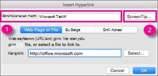 Mac için Office Köprü iletişim kutusu