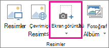 Büyük Ekran Görüntüsü düğmesi